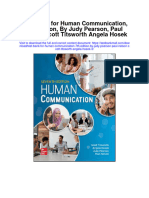Test Bank For Human Communication 7th Edition by Judy Pearson Paul Nelson Scott Titsworth Angela Hosek 3