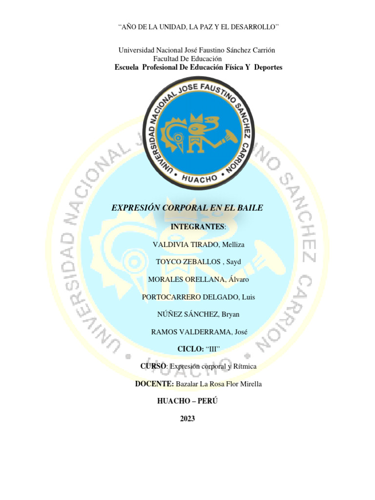 Expresión Corporal en el Baile | PDF | Bailes | Las emociones