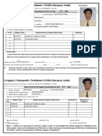 Soham Shukla Retake Form