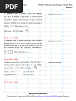 Mechanical Properties of Fluids - JEE Main 2023 January Chapter Wise Questions by MathonGo