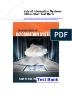 Fundamentals of Information Systems 8th Edition Stair Test Bank