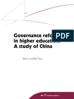 Governance Reforms in Higher Education: A Study of China: Mei Li and Rui Yang