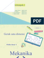 Gerak Satu Dimensi