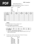 Excel Practrical