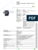 Product Data Sheet: NG125 - Circuit Breaker - NG125N - 2P - 63A - C Curve