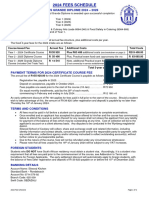 2024 Certificate Course Fee Schedule