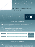 Location Theory and Regional Science: Insert The Subtitle of Your Presentation