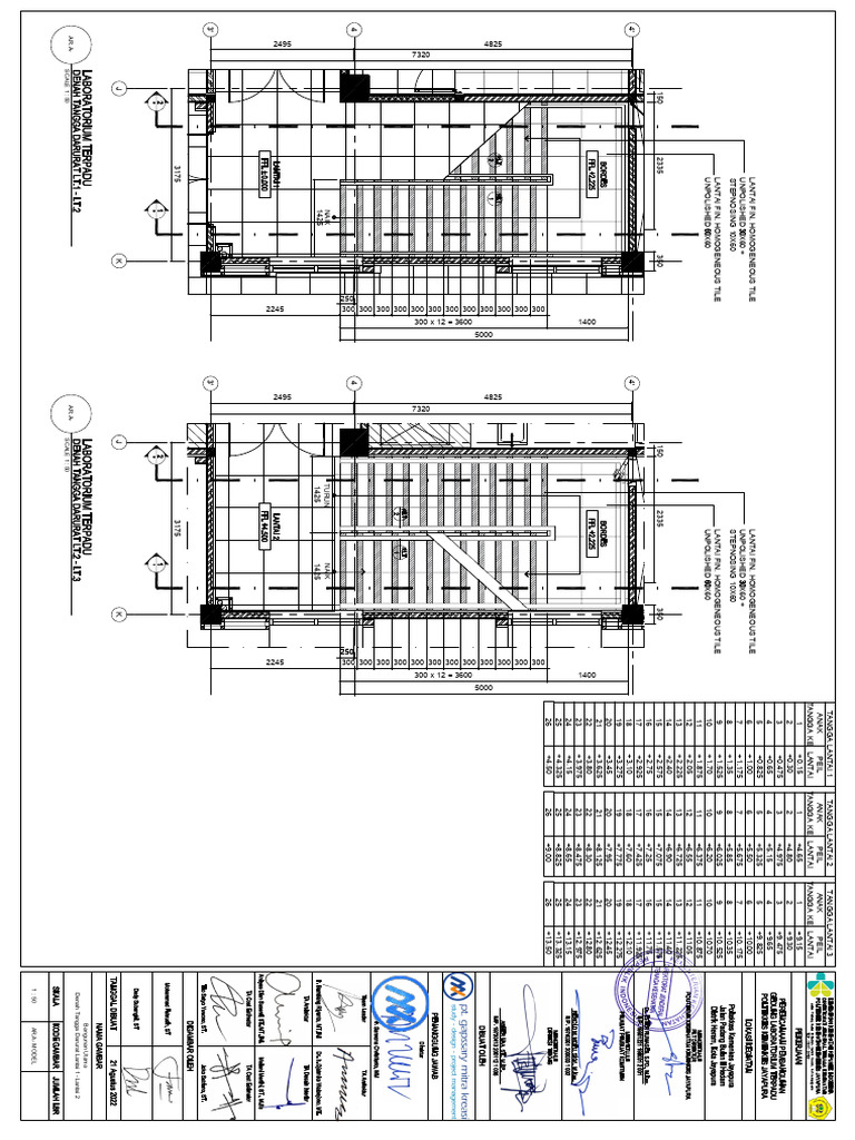 Denah Tangga Darurat Lantai 1-2 | PDF