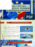 Tema 2. Situația Comerțului Exterior Al Republicii Moldova