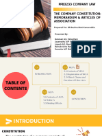 GROUP 2 Memorandum & Articles