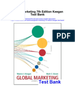 Global Marketing 7th Edition Keegan Test Bank
