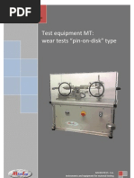 Download MICROTEST MT PIN-ON-DISK TRIBOMETER by mla6090 SN68515159 doc pdf