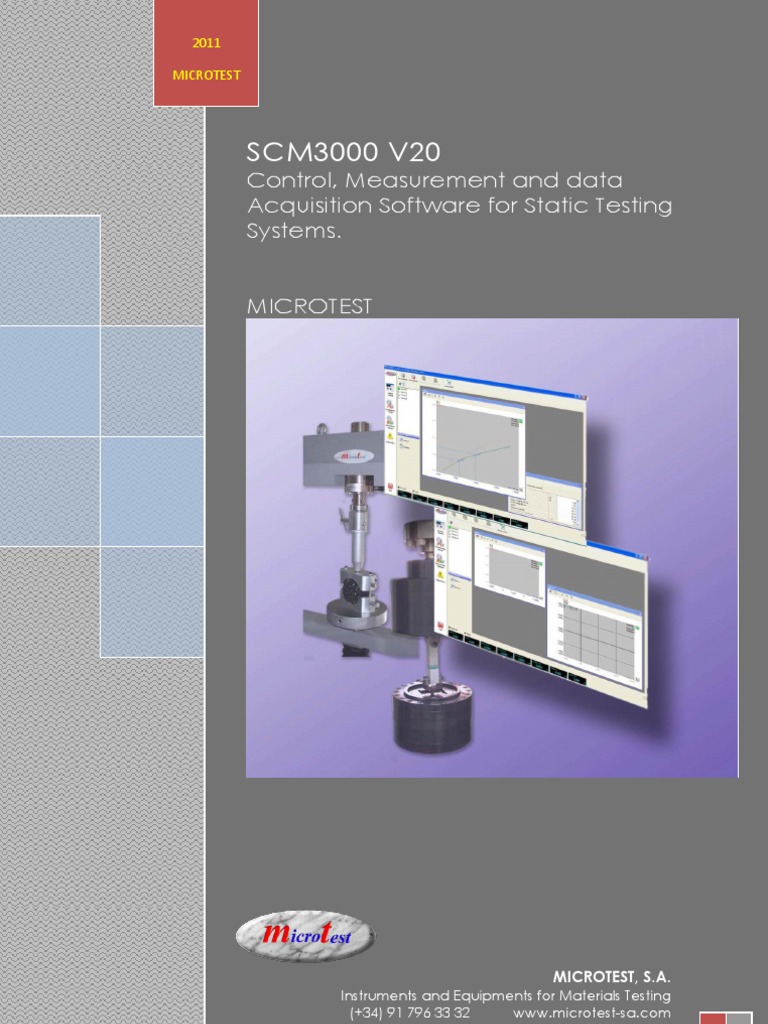 SCM3000 V20 Data Acquisition Software | PDF | Data Acquisition | Software