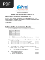 HSU B301 Biostatistics For Health Sciences Moderated