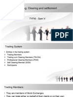 Trading Clearing and Settlement in Derivatives Market