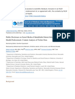 Public Disclosure On Social Media of Identifiable Patient Information by Health Professionals - Content Analysis of Twitter Data - PMC