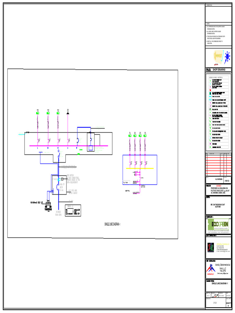 Single Line Diagram | PDF | Electrical Components | Manufactured Goods
