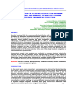 A Comparison of Student Satisfaction Between Traditional and Blended Technology Course Offerings in Physical Education