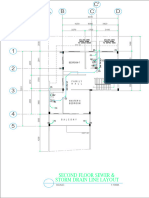 Storm Drain Line Layout Second Floor Sewer &: Bedroom-1 Bedroom-2