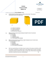 3 Pressure - Worksheet