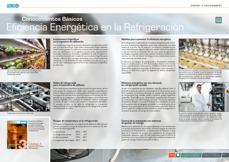 Eficiencia Energética en Refrigeración Industrial | PDF | Uso eficiente ...