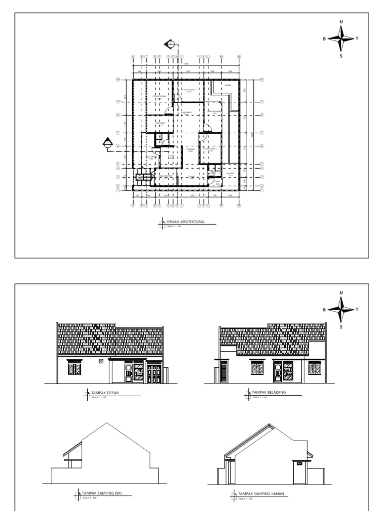 Denah Rumah Sederhana 3 | PDF