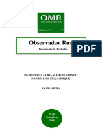 Os Sistemas Agro-Alimentares Do Mundo e de Moçambique