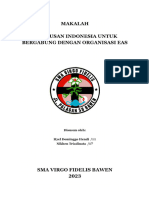 Keputusan Indonesia Untuk Bergabung Dengan Organisasi EAS