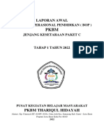 Laporan Awal Paket C PKBM Thariqul Hidayah