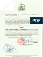 Decreto Compliance de La Diócesis de Zamora