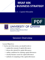 Lesson 3 Capital Allowance