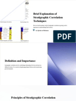 Brief Explanation of Stratigraphic Correlation Techniques