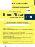 1º Simulado ENEM-ESCREVA - COM 1º DIA