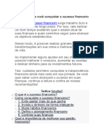 5 Atitudes para Você Conquistar o Sucesso Financeiro