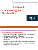 Lecture 5 Epidemiology and Biostatistics