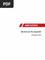 Hik-Partner Pro OpenAPI - Developer Guide - V1.8.1 - 20230609