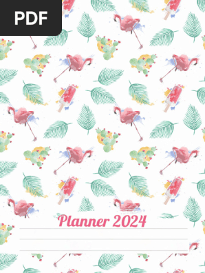 Planner Flamingos Gratuito