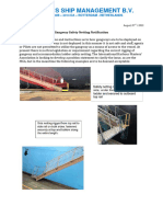 Gangway Netting Notification