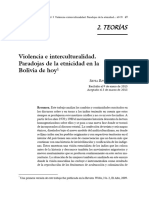 Violencia y Interculturalidad-Silvia Rivera Cusicanqui