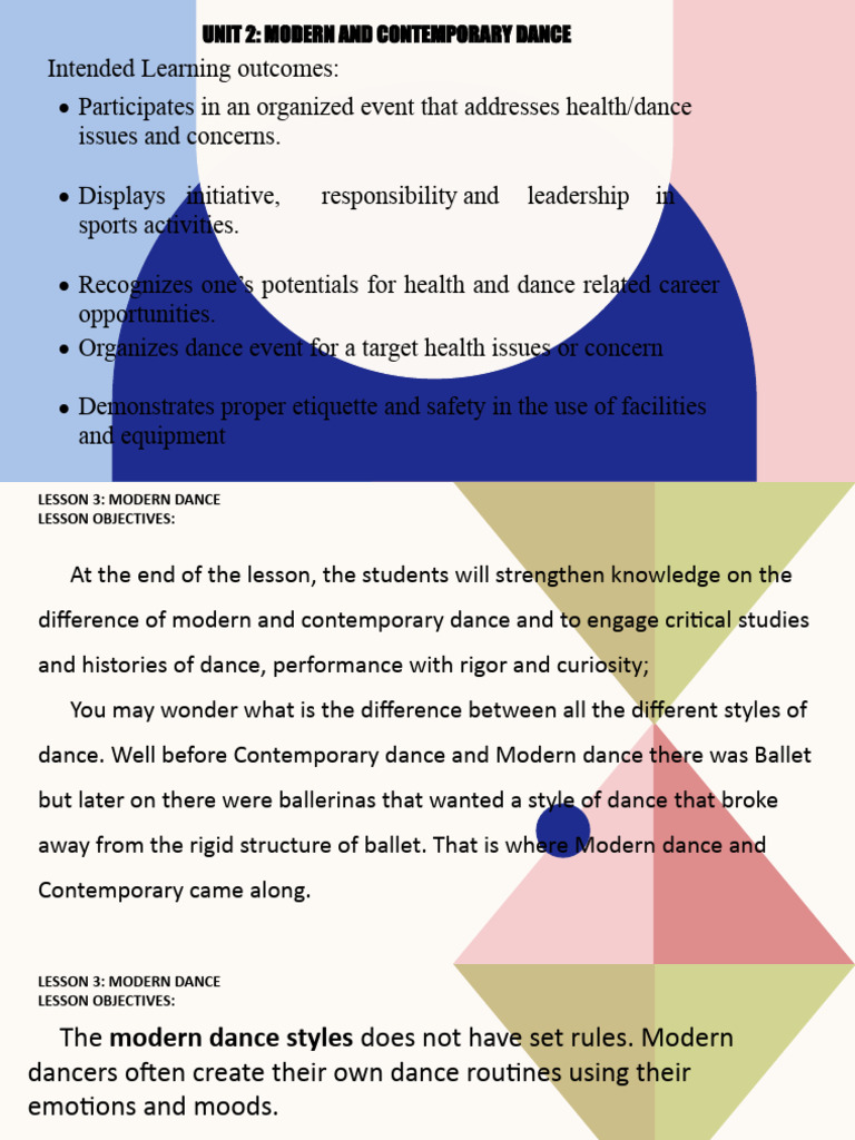 Modern Dance Pdf Ballroom Dance Dances