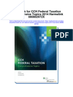 Test Bank For CCH Federal Taxation Comprehensive Topics 2014 Harmelink 080802972x