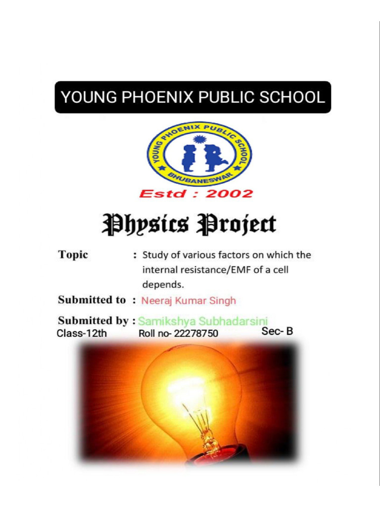 Phy investigatory project pdf