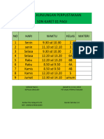 Jadwal Kunjungan Perpustakaan