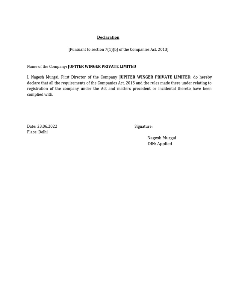 Declaration 7 (1) B | PDF