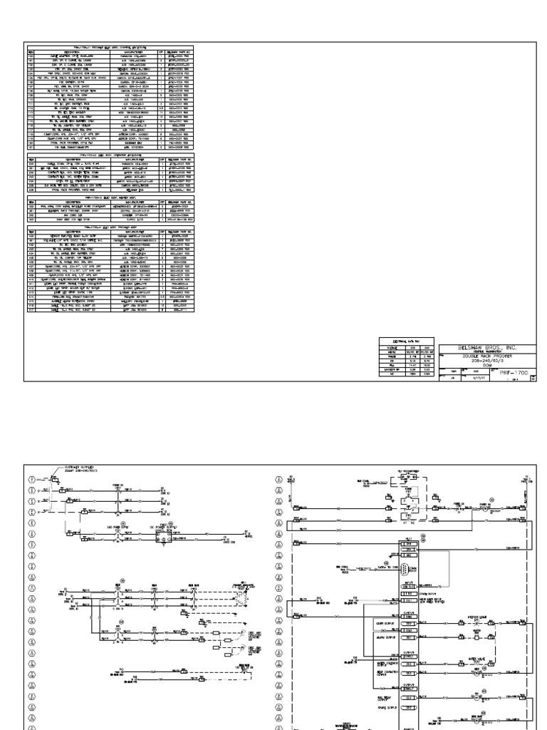 PRF1700 Rack Proofer Wiring Diagrams PDF