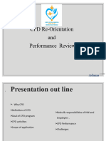 CPD Re-Orentation & Performance Review