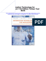 Information Technology For Management 11th Edition Turban Test Bank