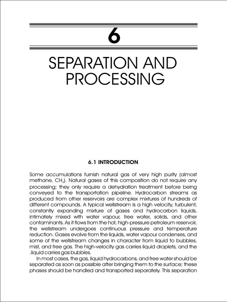Natural Gas Separation Processes | PDF | Gases | Water