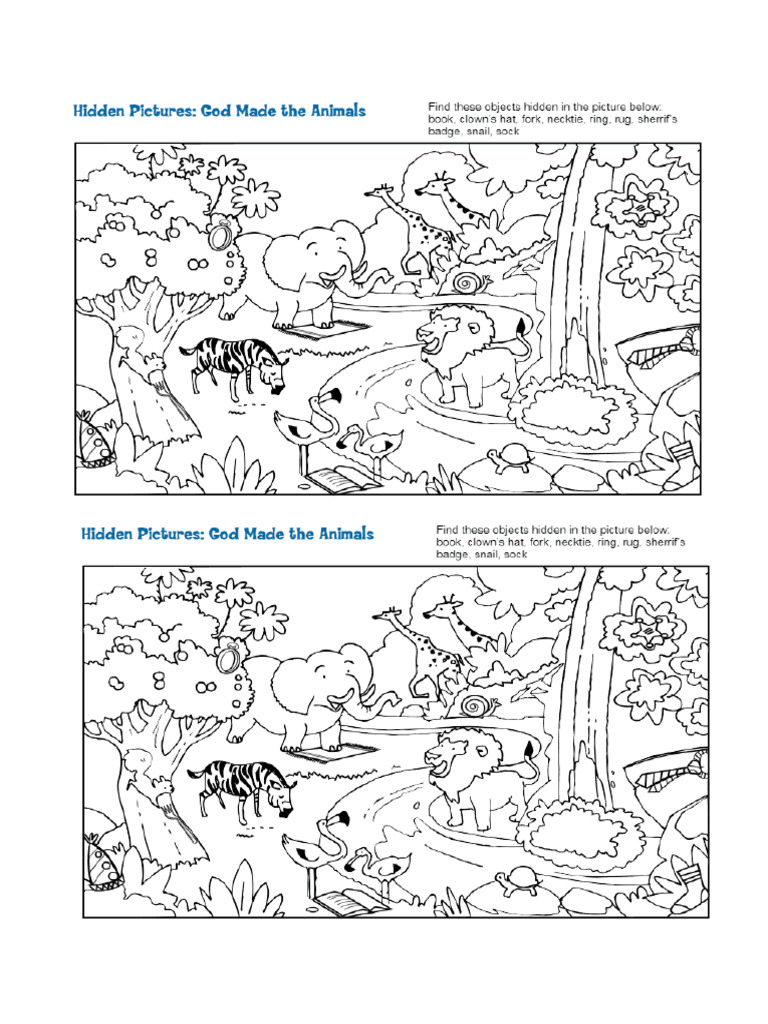 Find The Animals Pdf