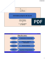 Informatique de Base: ENCG de Kenitra Semestre Autonome S1 PR S.Moqqaddem AU: 2023/2024